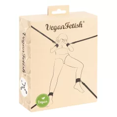 Vegan Fetish - poutací sada na postel - černá