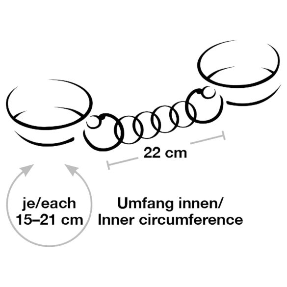 Bad Kitty - pouta s řetězem - černá/rose gold