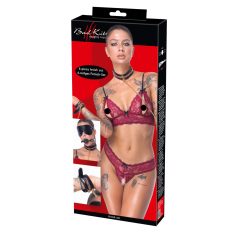 Bad Kitty - bondage set - 6 dílný (černý)