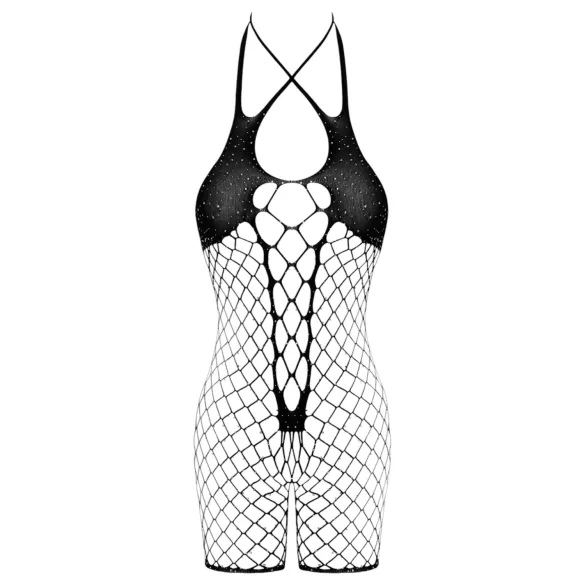 Cottelli - otevřený síťovaný body - černá - S-L
