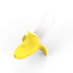   Lonely - dobíjecí, vodotěsný, banánový vibrátor (žluto-bílý)