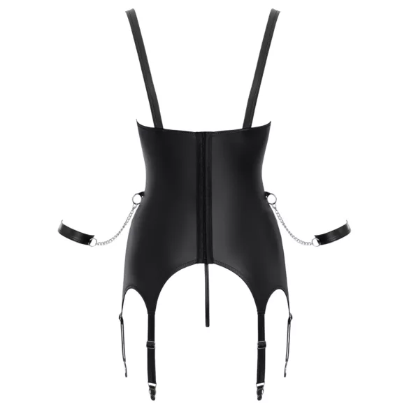 Cottelli - bondage sada s podprsenkou - černá - L