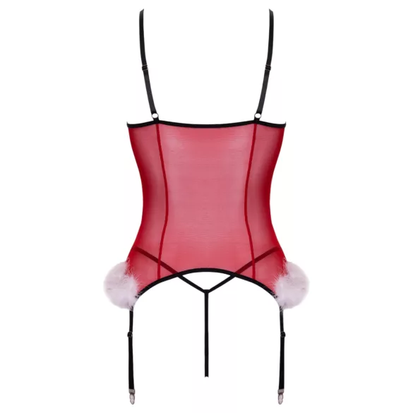 Cottelli - vánoční spodní prádlo set - červená