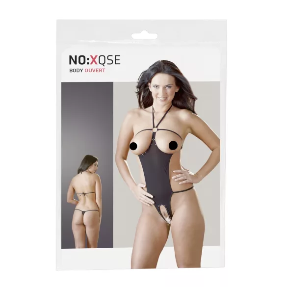 NO:XQSE - otevřené body se štrasem - černé S-L