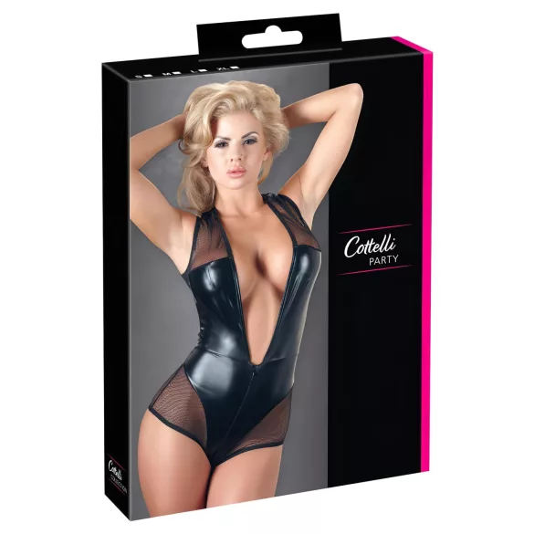 Cottelli - lesklé síťované body - černá