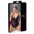 Cottelli Plus Size - krajkové body - černé - XXXL