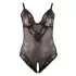 Cottelli Plus Size - krajkové body - černé - XXXL