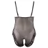 Cottelli Plus Size - krajkové body - černé - XXXL