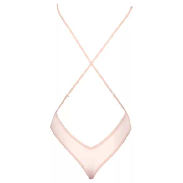 Kissable - krajkový body - růžová - L/XL