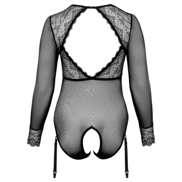 Cottelli Curves - průhledné body (černé) - 2XL