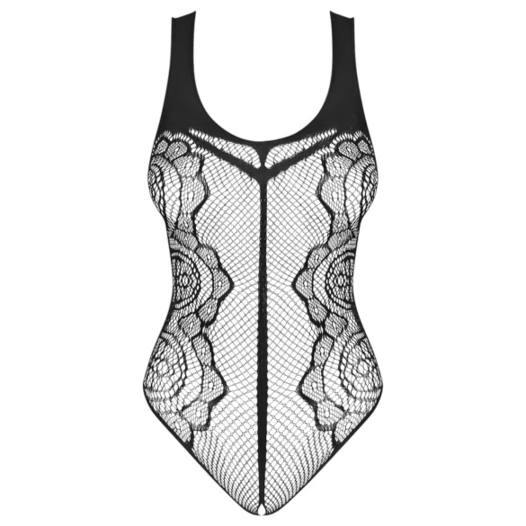 Obsessive - průhledné otevřené body - černé - S-L