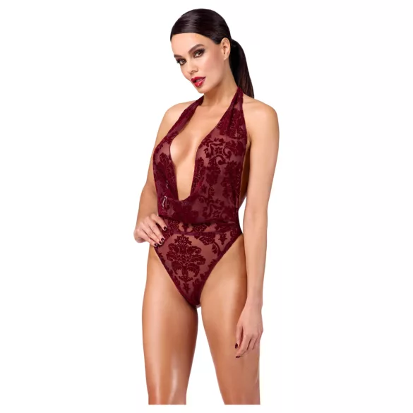 Noir Kink Royal - průhledné body - červené - M