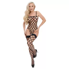   Cottelli Fantasy - černé síťované body a punčochy (sada, S-L)
