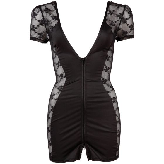 Cottelli - Masnis, krajkové kombinované šaty (černé) - XL