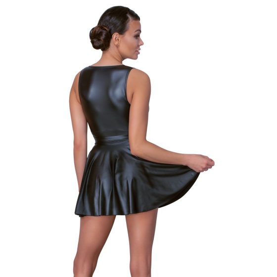 Cottelli - plisované šaty s páskem (černé) - L
