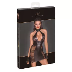 Noir - šněrovací minišaty (černé)