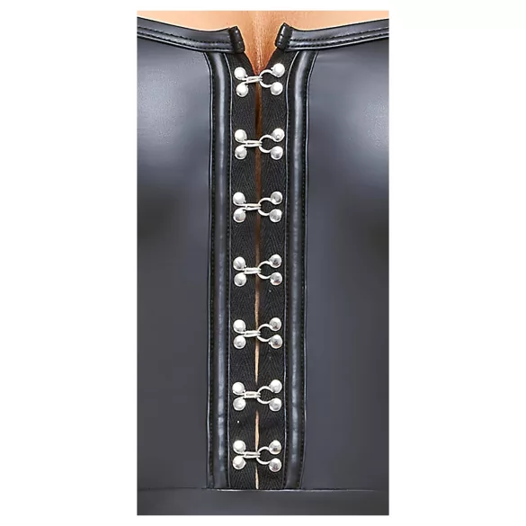 Cottelli - minišaty lesklé - sklady sukně - černé - M