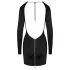 Cottelli - mini šaty s otevřenými zády - černé - L