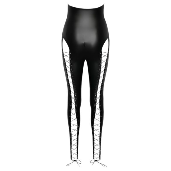 Cottelli Party - černý stojáčkový korzetový overal - XL