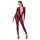 Noir Kink Royal - průsvitný catsuit - červená - M