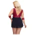 Cottelli Bondage Plus Size - červené babydoll