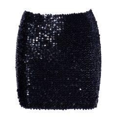 Cottelli Party - lesklá sukně s flitry (černá)