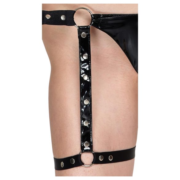 Black Level - sada lakových šatů (černá) - M