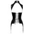 Black Level - otevřený korzet s podvazky - černá