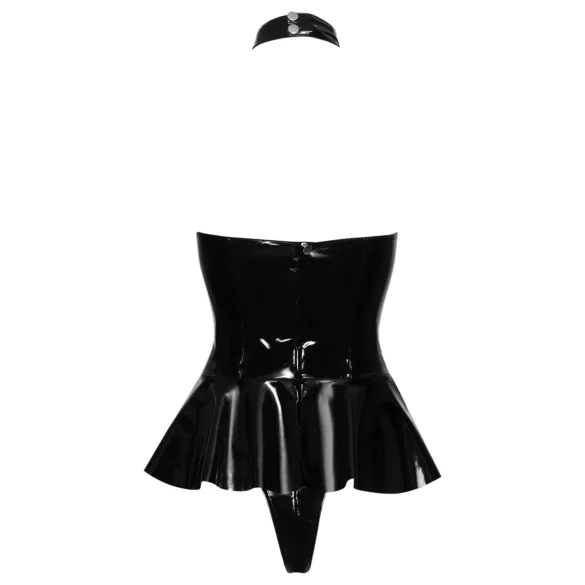 Black Level - dámské body s límečkem - černé - L