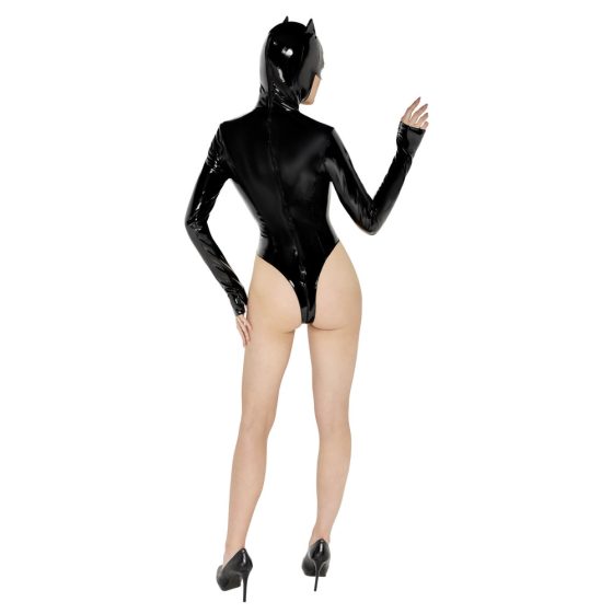 Black Velvet - Body Batwoman s dlouhými rukávy (černé)