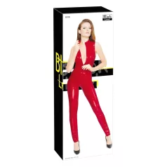   Black Level - dámský overal bez rukávů na zip - červený