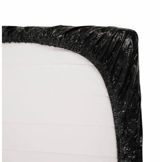 Lesklá pogumovaná plachta - černá (160 x 200cm)