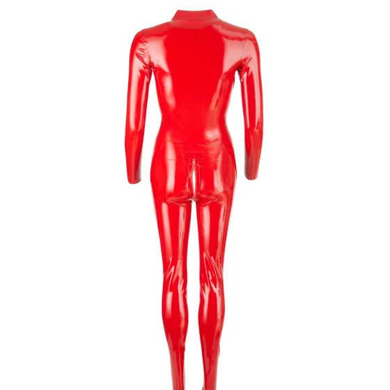 LATEX - Dámský overal s dlouhým rukávem (červený)