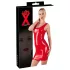 Latexová minišaty bez rukávů Late X (červené) - 2XL
