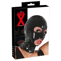 LATEX - maska na hlavu (čierna)