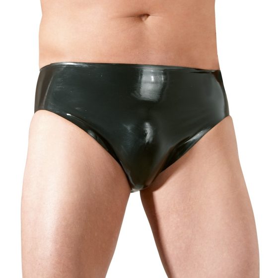 LATEX - Mužský spodní vnitřní penis anální dildo (černé)