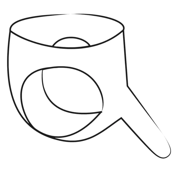 Latex - kalhotky s vnějším dildem - černé S-L