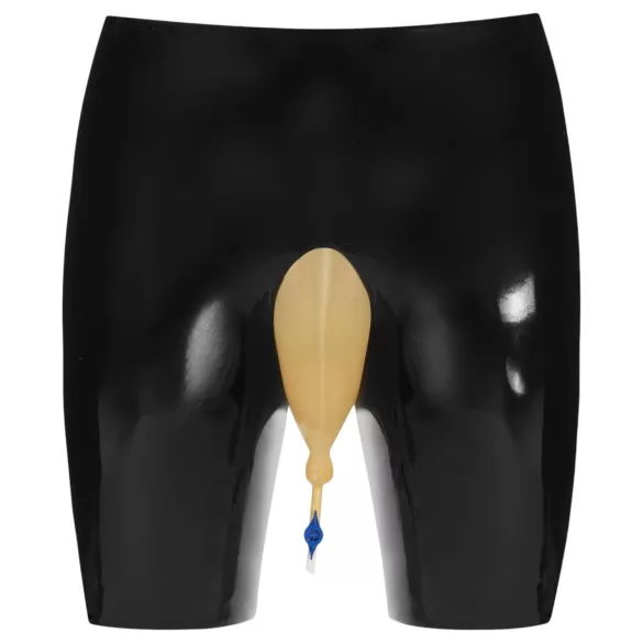 LATEX - latexová spodní část na moč s vypouštěcím otvorem (černá)
