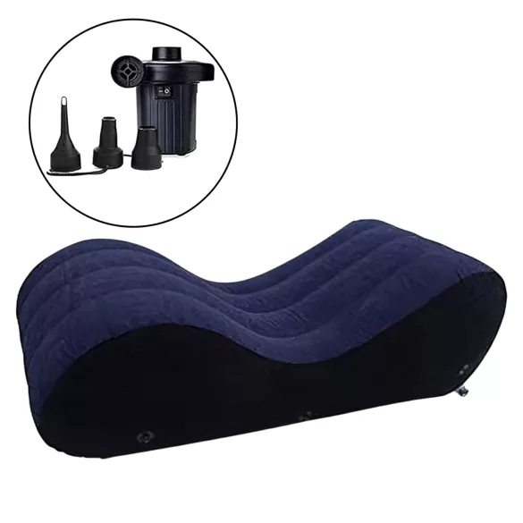 Magic Pillow - nafukovací sex pohovka - velká - modrá