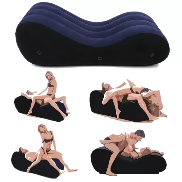 Magic Pillow - nafukovací sex pohovka - velká - modrá
