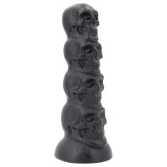 Topped Monster - lebka dildo - 22 cm (černé)
