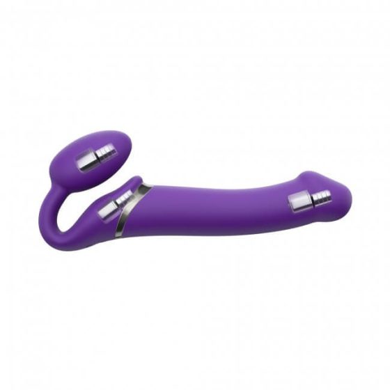 Strap-on-me M - připínací vibrátor bez upevňovacího pásu - střední velikosti (fialový)