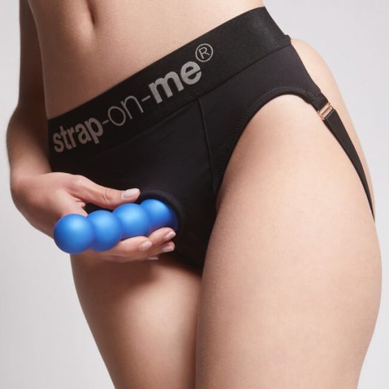 Strap-on-me Balls M - dildo ve tvaru koule s nožičkami (modré)
