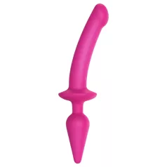   Strap-on-me Switch Semi-Realistic L - 2v1 silikonové dildo (růžové)