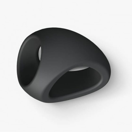 Love to Love Flux - silikonový kroužek na penis (černý)