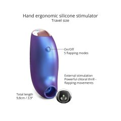   Love to Love Believer - vodotěsný stimulátor klitorisu na baterie (kovově fialový)