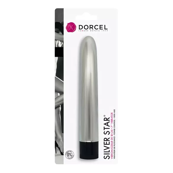 Dorcel - vibrátor klasický - stříbrný rukojeť - stříbrný
