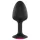 Dorcel Geisha Plug Ruby L - černý anální kolík s růžovým kamenem