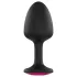 Dorcel Geisha Plug Ruby L - černý anální kolík s růžovým kamenem