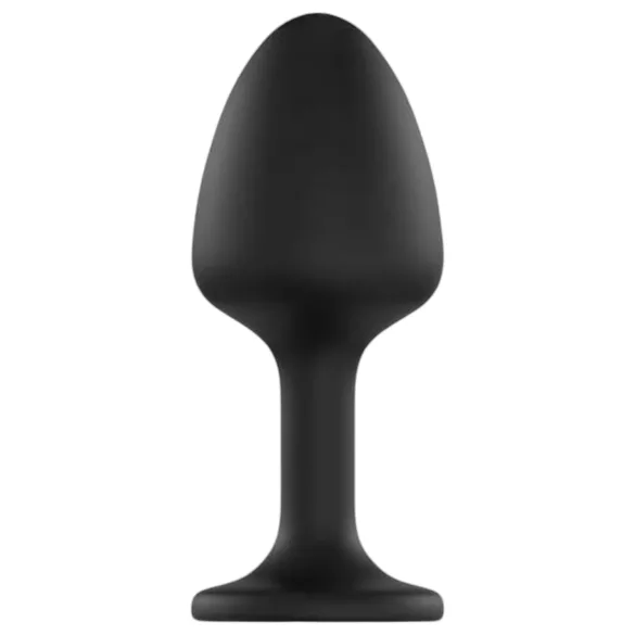 Dorcel Geisha Plug Diamond XL - černý anální kolík s bílými kamínky